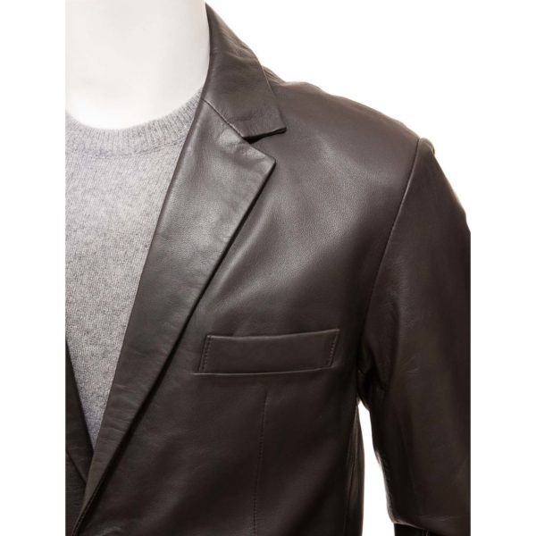 Men Leather Blazer