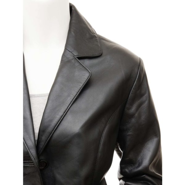 Women Leather Blazer