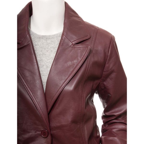 Women Leather Blazer