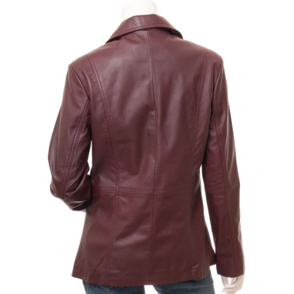 Women Leather Blazer