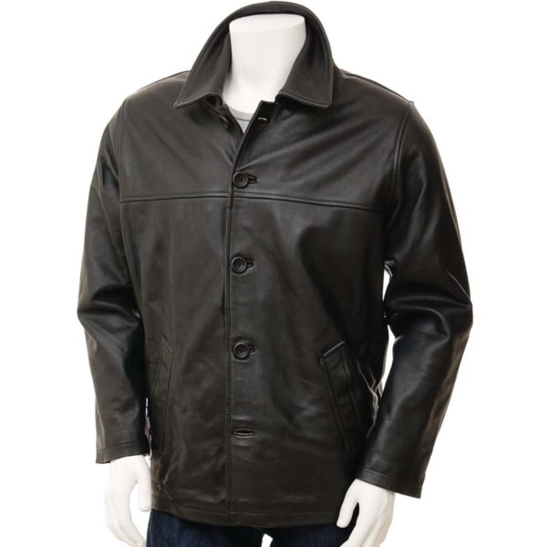 Men Leather Blazer