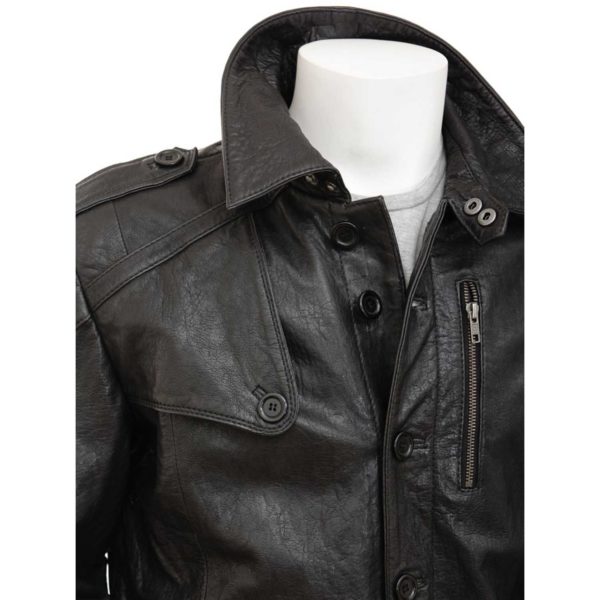 Men Leather Coat