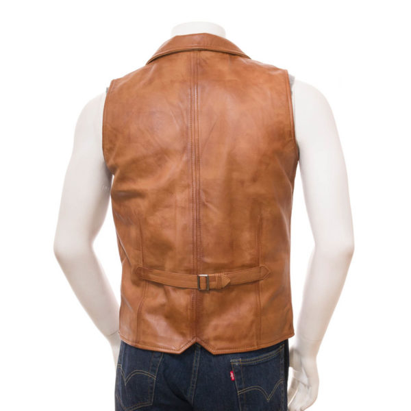 Men Leather Waist Coat