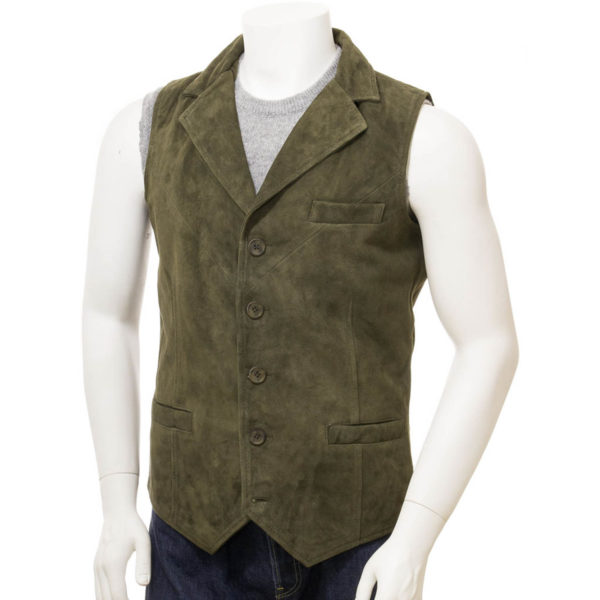 Men Leather Waist Coat