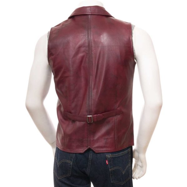 Men Leather Waist Coat