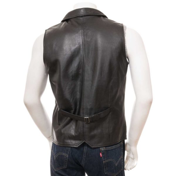 Men Leather Waist Coat