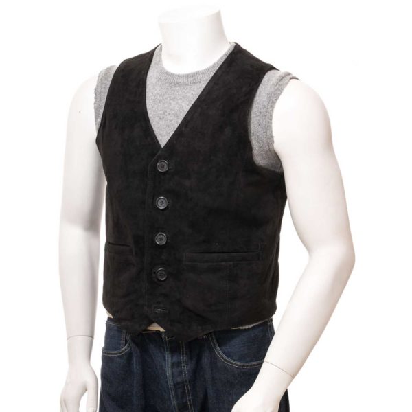 Men Leather Waistcoat