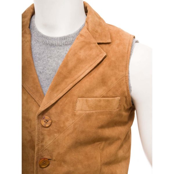 Men Leather Waist Coat