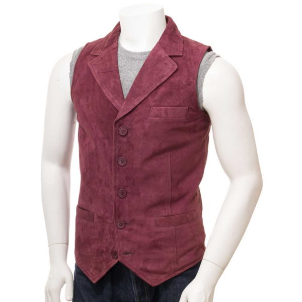 Men Leather Waistcoat