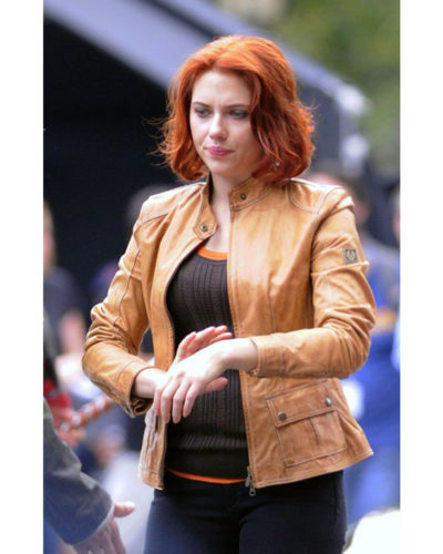 Sizzling Scarlett Johansson Set Of Avengers Jacket