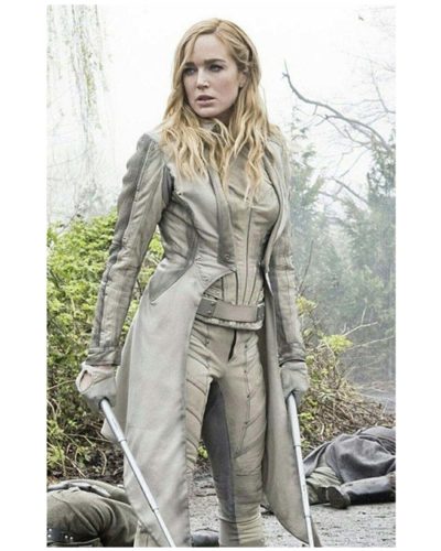 Trendy Legends of Tomorrow White Canary Leather Jacket