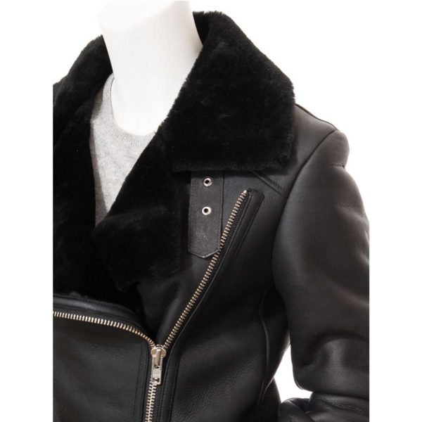 Women Leather Sheepskin Shearling