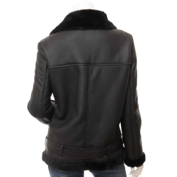 Women Leather Sheepskin Shearling