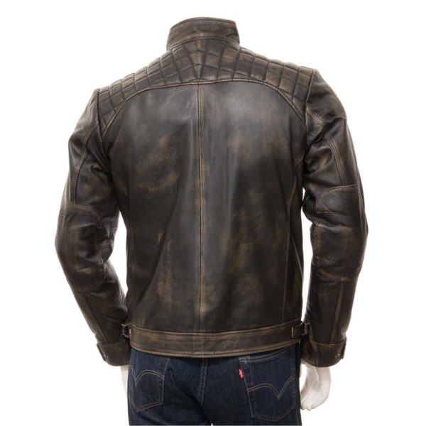 men Leather Biker Jacket