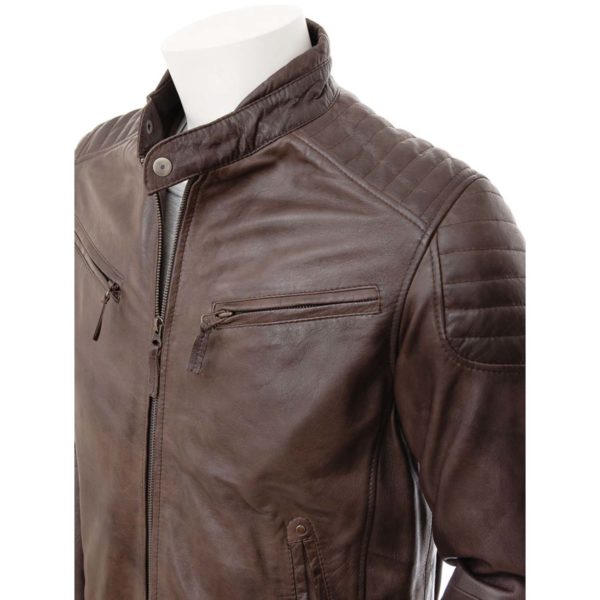 men Leather Biker Jacket