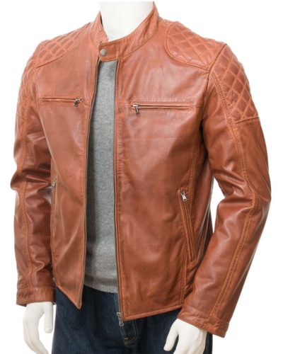 men Leather Biker Jacket