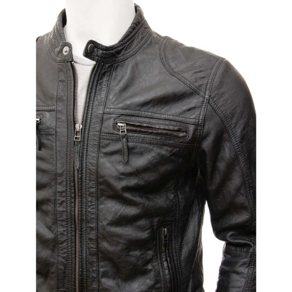 men Leather Biker Jacket