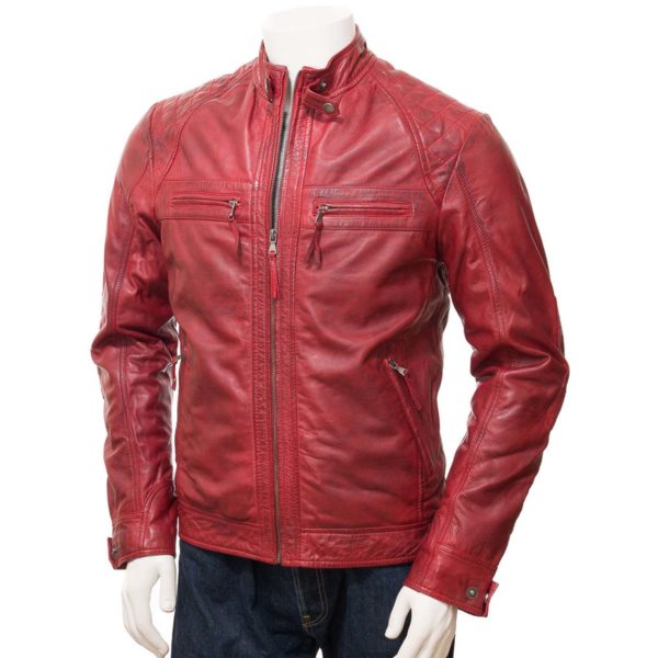 men Leather Biker Jacket