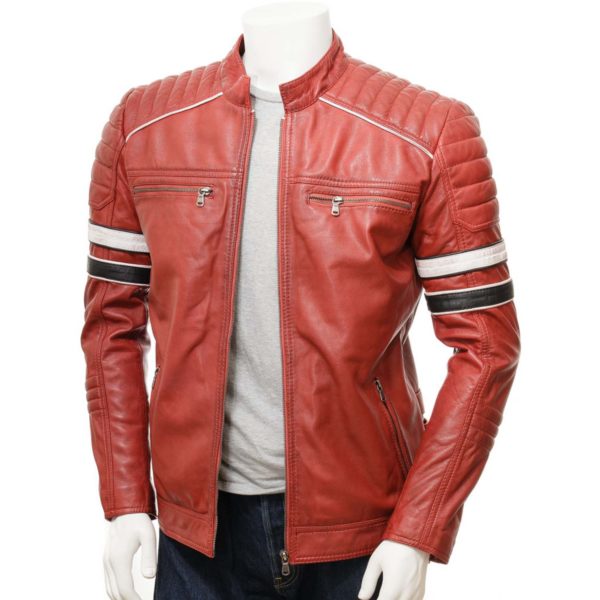 men Leather Biker Jacket