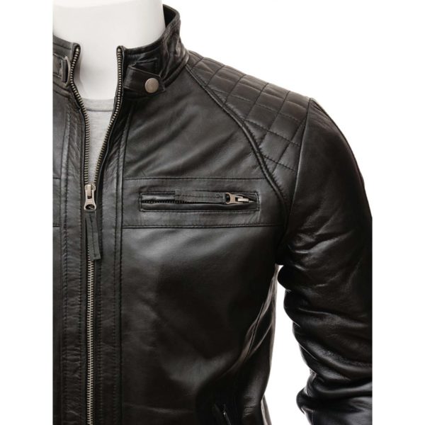 men Leather Biker Jacket