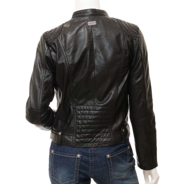 Women Leather Biker Jacket