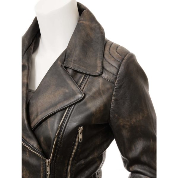 Women Leather Biker Jacket