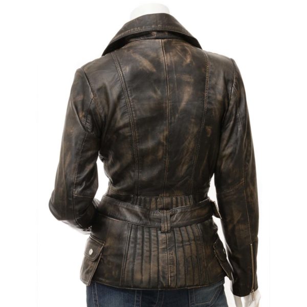 Women Leather Biker Jacket