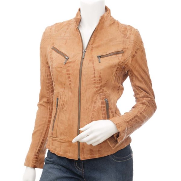 Women Leather Biker Jacket