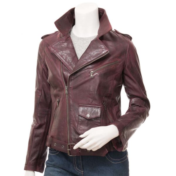 Women Leather Biker Jacket