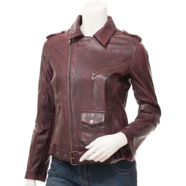 Women Leather Biker Jacket