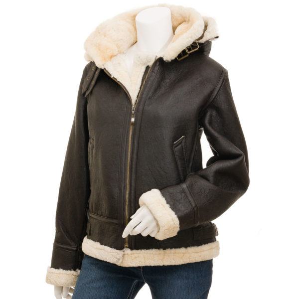 women's Leather Bomber Jacket