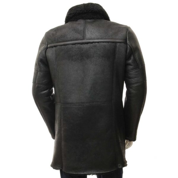 Mens Leather Sheepskin Shearling