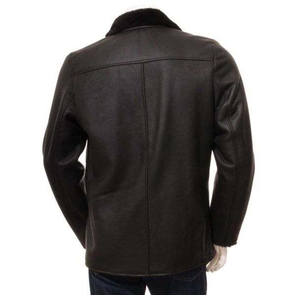 Mens Leather Sheepskin Shearling