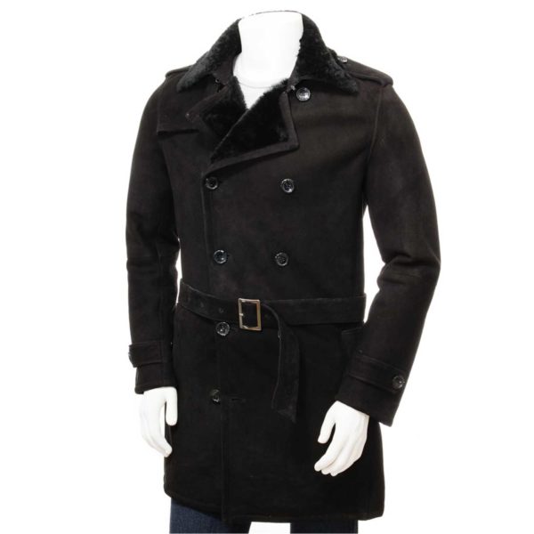 Mens Leather Sheepskin Shearling