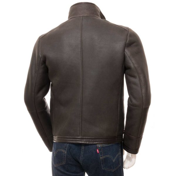 Mens Leather Sheepskin Shearling