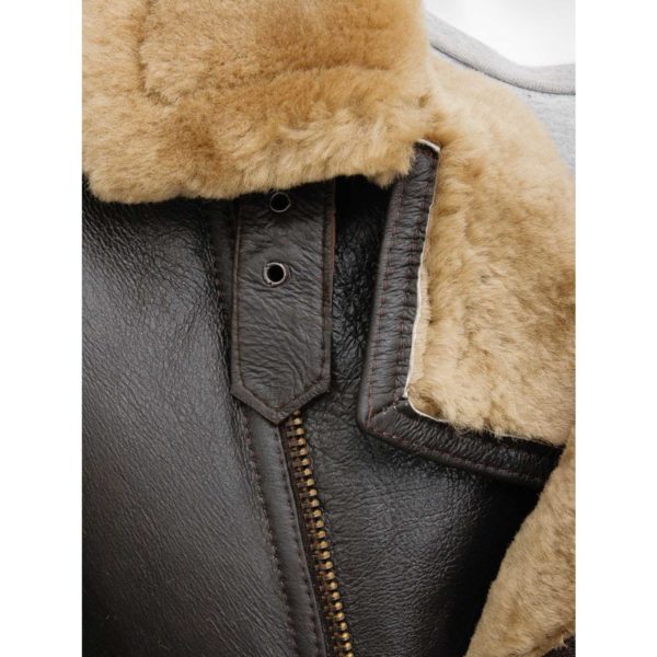 Mens Leather Sheepskin Shearling