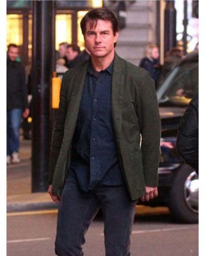 Mission Impossible 5 Tom Cruise Green Cotton Coat