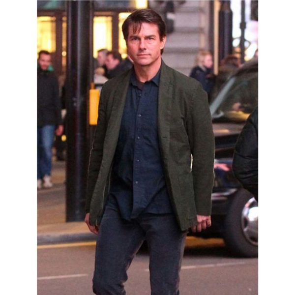 Mission Impossible 5 Tom Cruise Green Cotton Coat