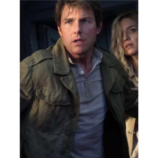 Mission Impossible 5 Tom Cruise Green Cotton Coat