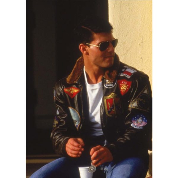 Top Gun Tom Cruise Leather Jacket