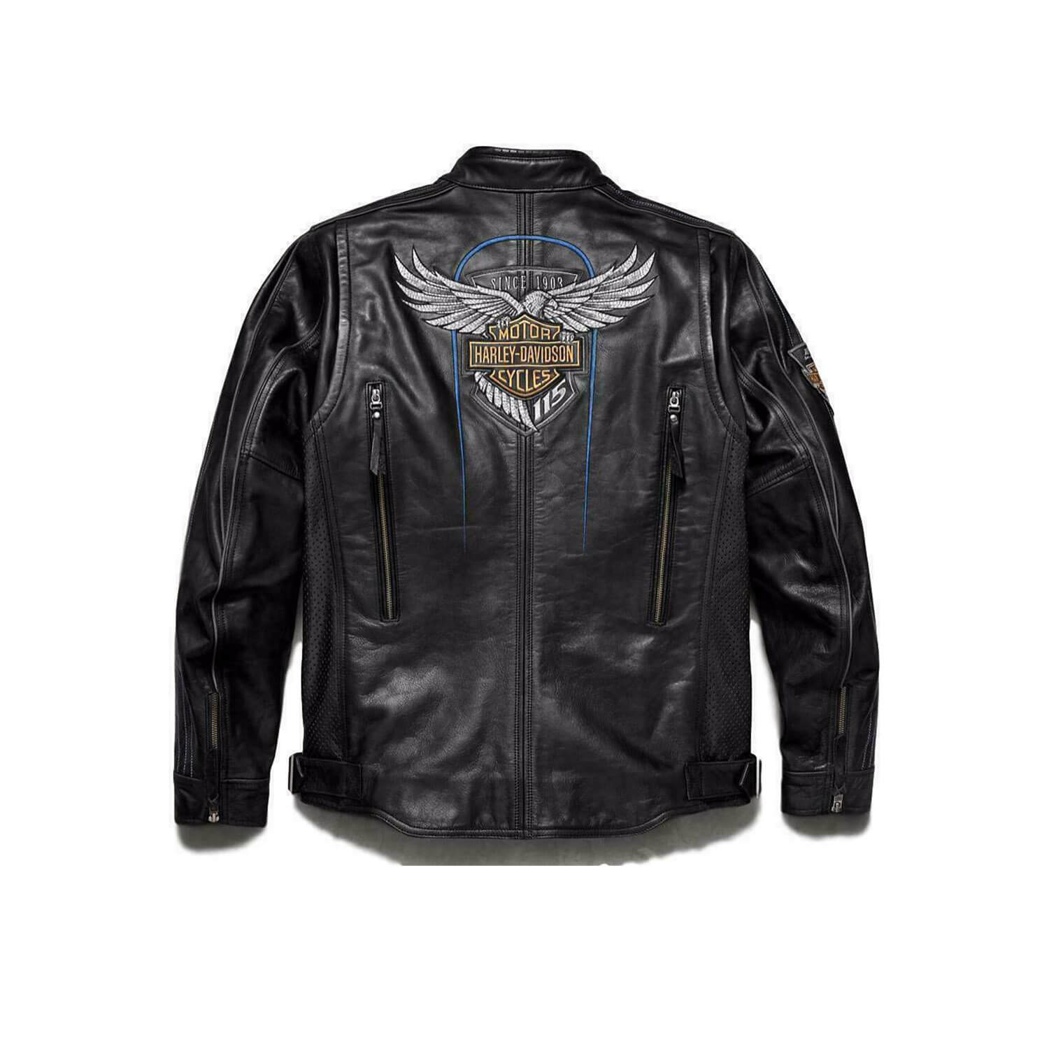Men's Harley Davidson 115th Anniversary Limited Edition Leather Jacket ...