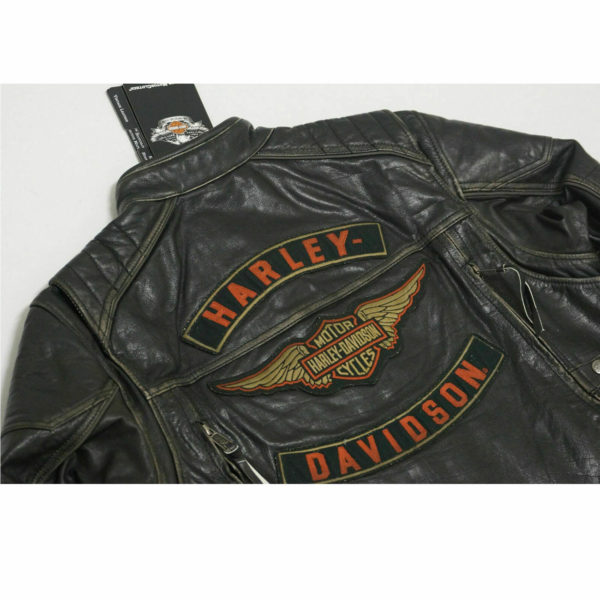 Men's Harley Davidson DETONATOR Triple Vent B&S Leather Jacket