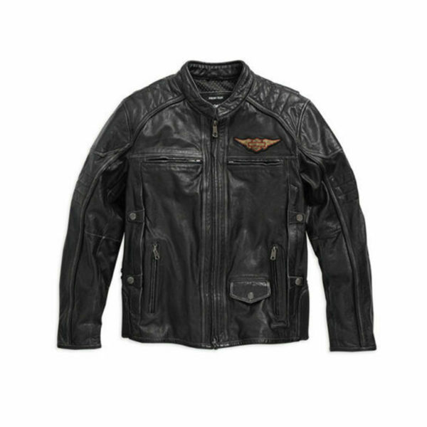 Men's Harley Davidson DETONATOR Triple Vent B&S Leather Jacket