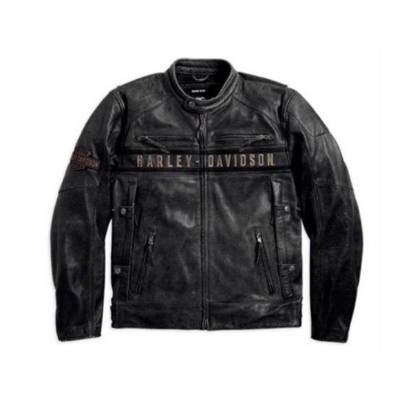 Men's New Passing Link Harley Davidson Biker Leather Jacket