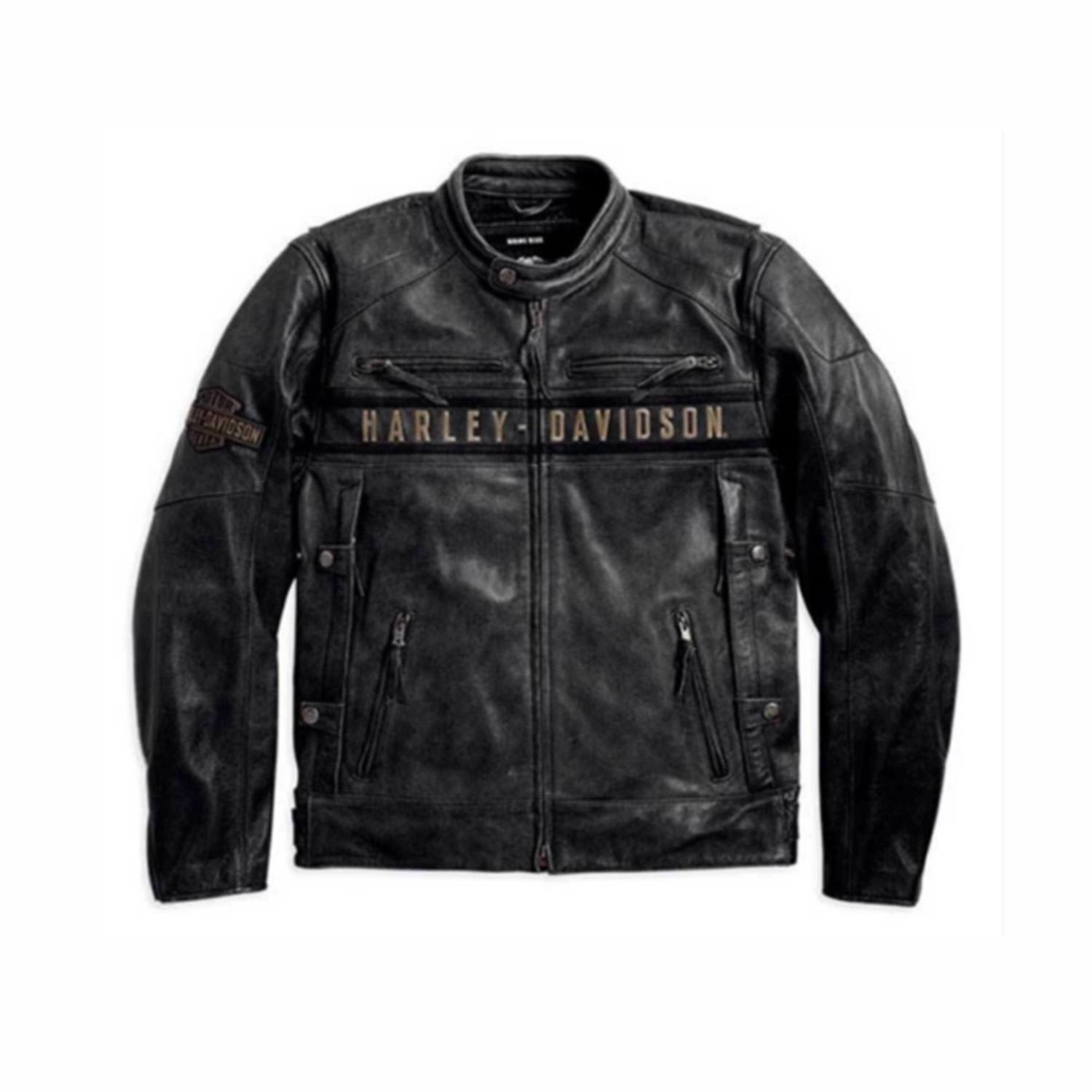 Men's New Passing Link Harley Davidson Biker Leather Jacket - Blazon ...