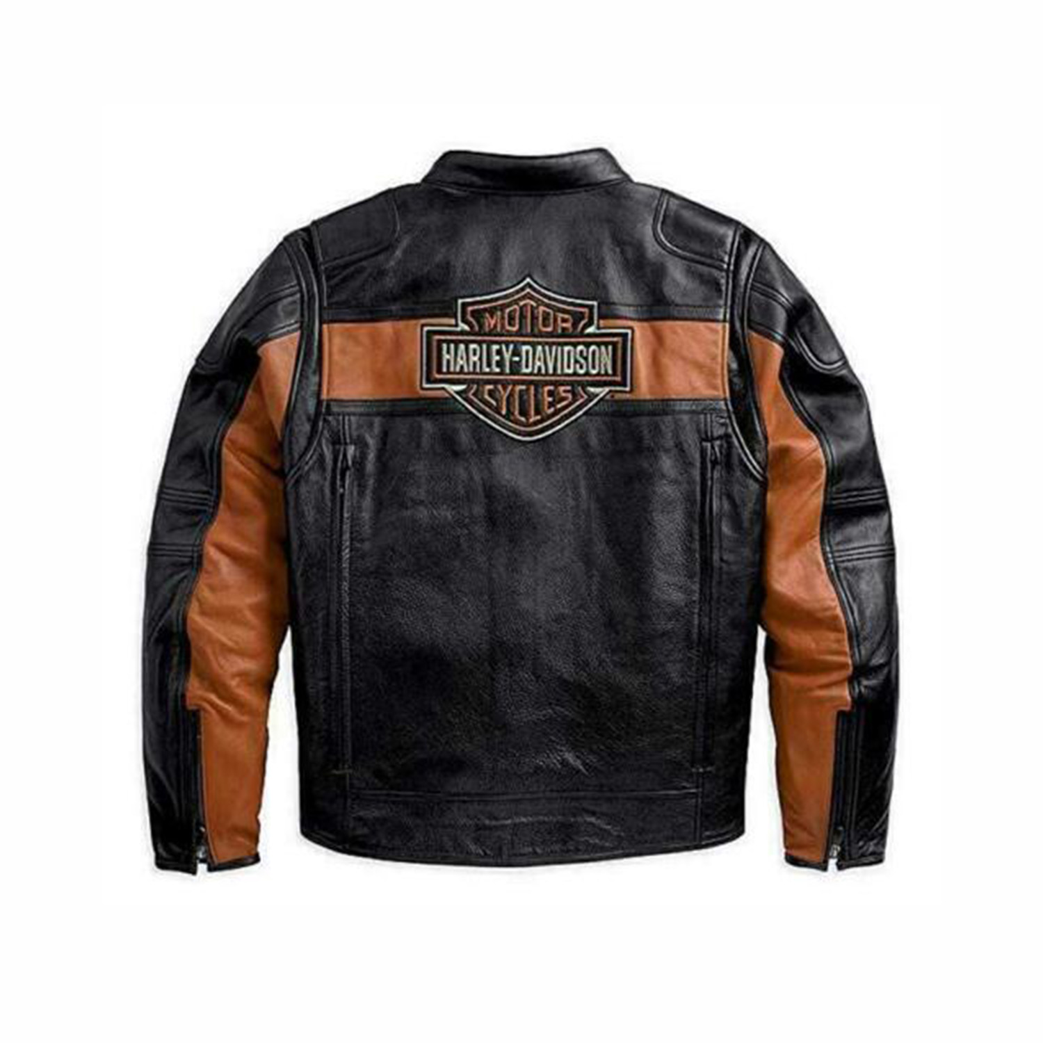 Men's New Victoria Lane Harley Davidson Biker Leather Jacket - Blazon ...
