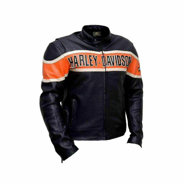Men's Victoria Lane Harley Davidson Biker Leather Jacket