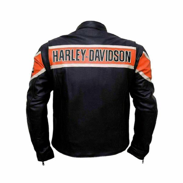 Men's Victoria Lane Harley Davidson Biker Leather Jacket