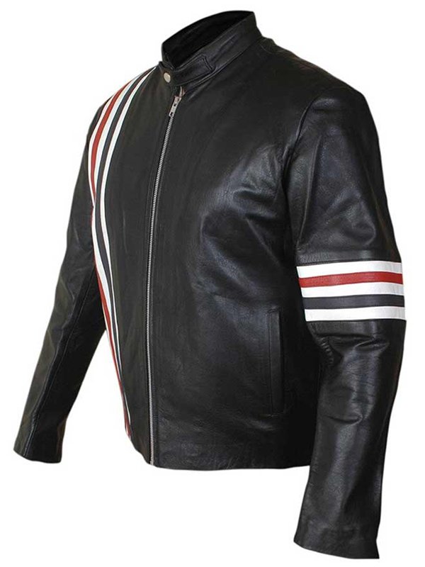 Easy Rider Captain America Motorcycle Leather Jacket - Blazon Leather